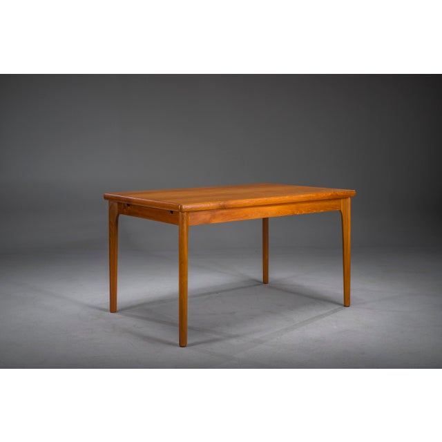 Danish Extendable Dining Table in Teak by Henning Kjærnulf for Vejle Møbelfabrik, 1960s For Sale - Image 4 of 17
