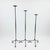 Hand Forged Iron Candelabra Set of 3 (90-110cm) Antique Copper Finish Barley Twist Stem with French Scroll Feet For Sale - Image 6 of 6
