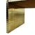 Vintage Sarreid Brass Clad Waterfall Coffee Table or Bench For Sale - Image 10 of 15