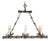 Mid 20th Century French Wrought Iron Chandelier For Sale