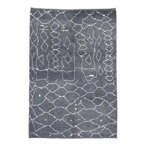 Vintage Gray Moroccan Rug - 06'04 X 09'04