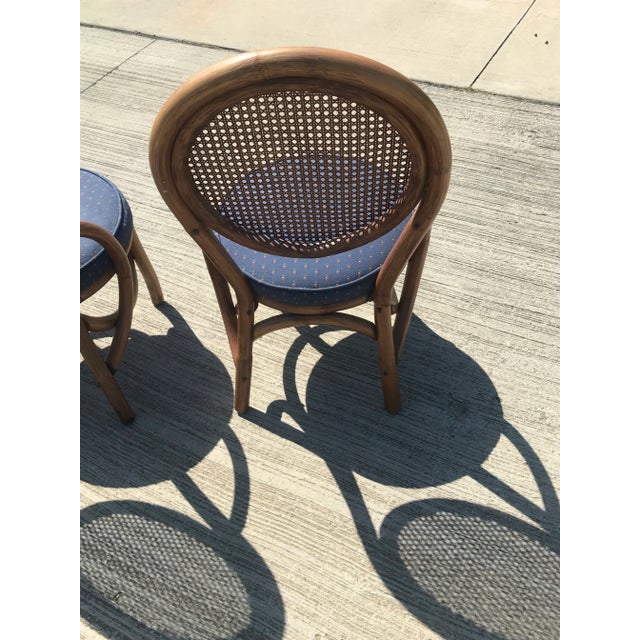 Mid Century Modern Bamboo Rattan Dining Set For Sale In Dallas - Image 6 of 13