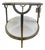Bernhardt Morello Faux Marble & Steel Side Table For Sale