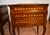 1880s Antique French Louis XV Walnut & Satinwood Marquetry Inlay Pair Nightstands / Bedside Tables For Sale - Image 4 of 18