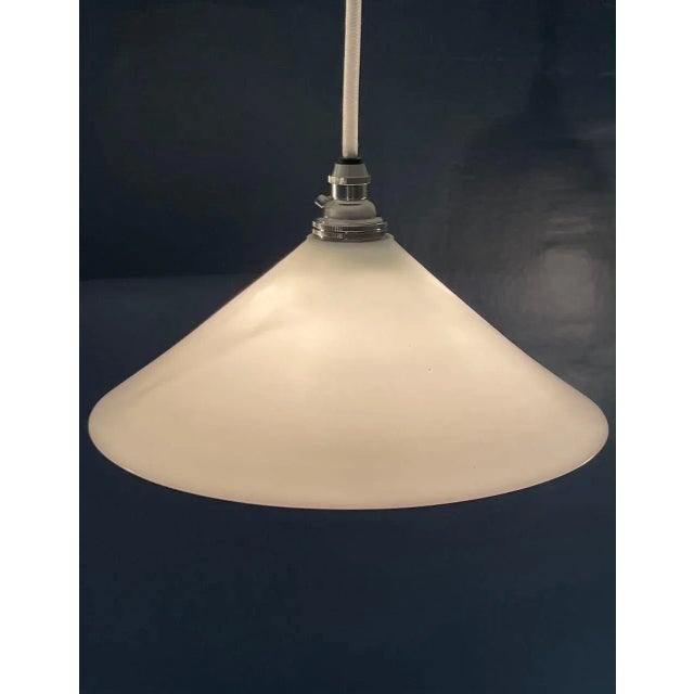 Opaline Truncated Conical Lamp, 1920s For Sale - Image 4 of 5