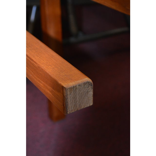 Pair Mobelfabrik Denmark Golden Solid Teak Wood Rectangular End / Side Tables - Mid Century For Sale - Image 9 of 17