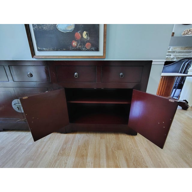 Wood Henredon Ming Buffet Sideboard Credenza From the Acquisitions Collection. For Sale - Image 7 of 17