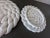 Transitional 90s Pair of Ceramic Portuguese Rope Trivets For Sale - Image 3 of 4