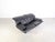 Animal Skin Vintage Italian 3-Seater Sofa in Black Leather, 1980s For Sale - Image 7 of 18