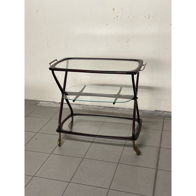 Mid-Century Modern Food Trolley by Cesare Lacca, 1950s For Sale - Image 3 of 17