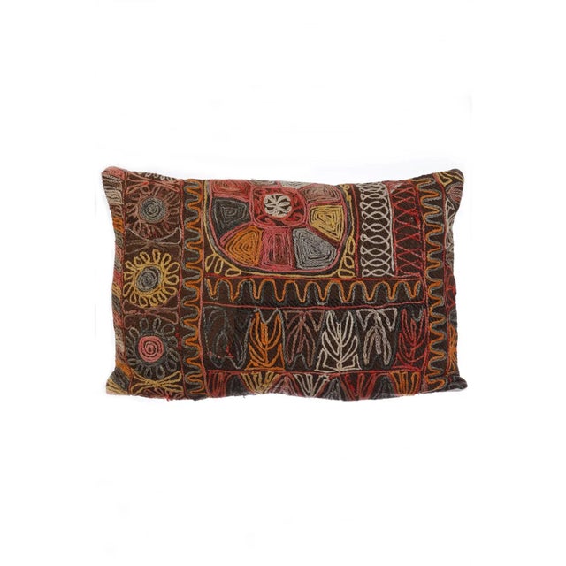Embroidered Kilim Pillow Cover For Sale - Image 4 of 4