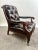 English Chesterfield English Style Tufted Leather Library Chair & Ottoman by Hickory For Sale - Image 3 of 18
