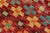 1990s Modern Balochi Red/Blue Wool Rug - 3'3''x5'0'' For Sale - Image 5 of 11