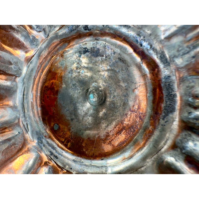 Antique Turkish Hamam Tasi Tinned Copper Bath Bowl Hand Hammered 6.75" For Sale - Image 6 of 10