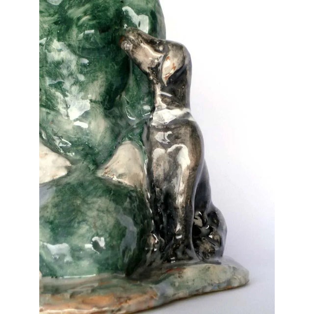Ceramic Pottery Rossicone Figure Sculpture by Domenico Purificato For Sale - Image 6 of 9
