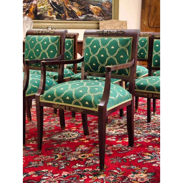 Empire Chairs and Armchairs, Set of 8 For Sale - Image 3 of 10