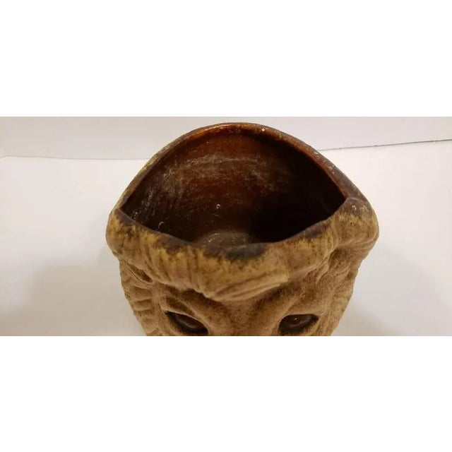 Stone Mid-Century Modern Haeger Sandstone Lion Head Planter For Sale - Image 7 of 11