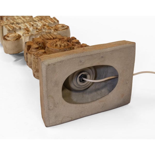 Large Brutalist Sculptural Totem Studio Floor Lamp by Bernard Rooke, England, 1970s For Sale - Image 13 of 16