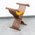 Mid Century Side Chair Stained Italian Arm Carved Lion Head Savonarola Baroque For Sale - Image 10 of 12