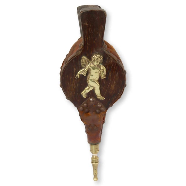 19th Century Fireplace Bellow with Cherub For Sale - Image 4 of 4