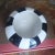 Metal Coral Topped Hand-Carved Gold-Plate Black & White Round French Ceramic Box For Sale - Image 7 of 11