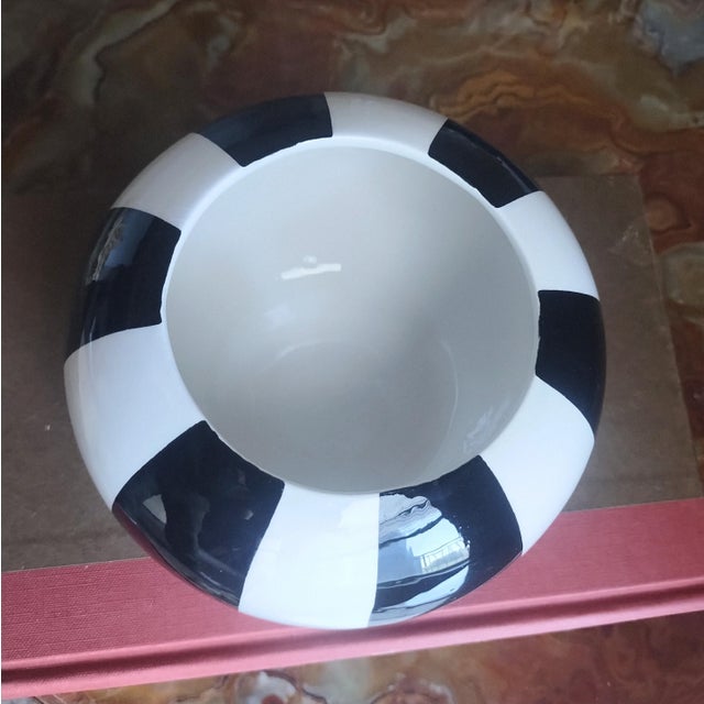 Metal Decorative Ceramic Box, Black Coral Hand-Carved Gold-Plate Lid - 8” France New For Sale - Image 7 of 11