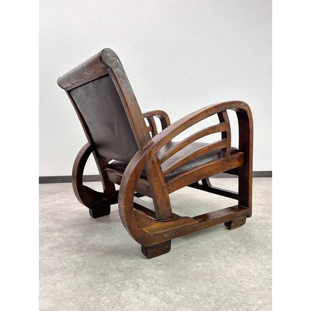 French Art Deco Lounge Chair, 1940s For Sale - Image 10 of 12