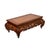 Asian Oriental Brown Stain Flower Carving Rectangular Display Easel Stand For Sale - Image 3 of 12