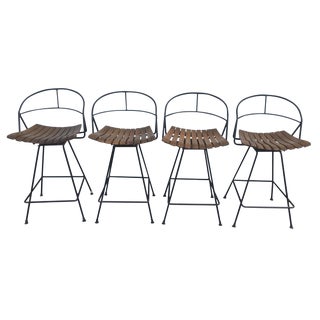 Arthur Umanoff Kitchen Stools - Set of 4 For Sale