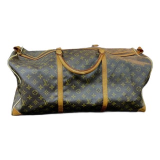 Vintage Louis Vuitton Monogram Keepall 20 Inch Duffle Bag For Sale