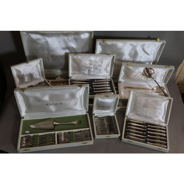 Silver-Plated Flatware from Christofle, 1960s, Set of 127 For Sale - Image 12 of 13