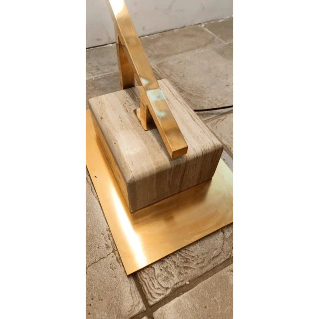 Arch Brass Floor Lamp with 16 Lights For Sale - Image 13 of 18