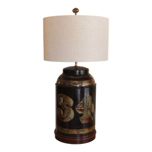 Painted Tôle Tea Canister Lamp