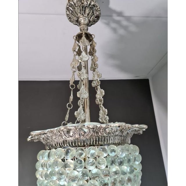 1960s Vintage Murano Glass Chandelier, 1960s For Sale - Image 5 of 10