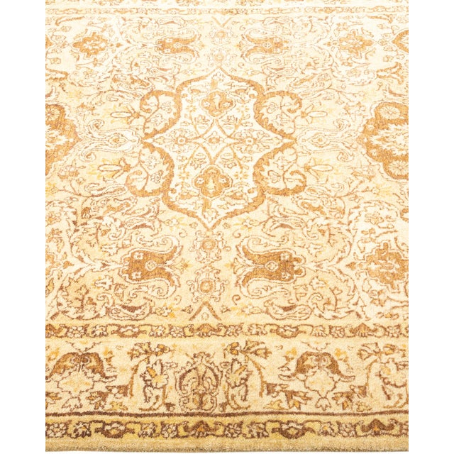Solo Rugs Mogul, One-of-a-Kind Hand-Knotted Area Rug - Yellow, 4' 0" x 6' 1" For Sale - Image 4 of 8