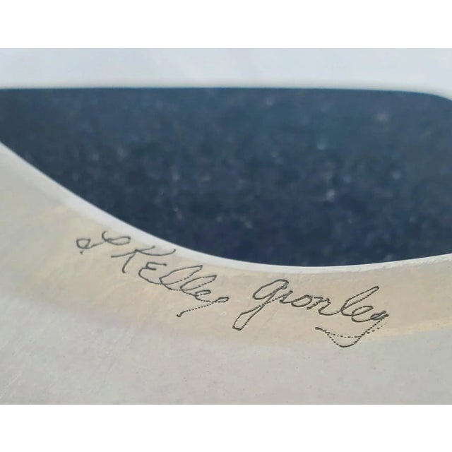 1960s Dramatic Polished Steel Sculpture Vintage Ribbon Sculpture Kelly Gronley For Sale - Image 4 of 4