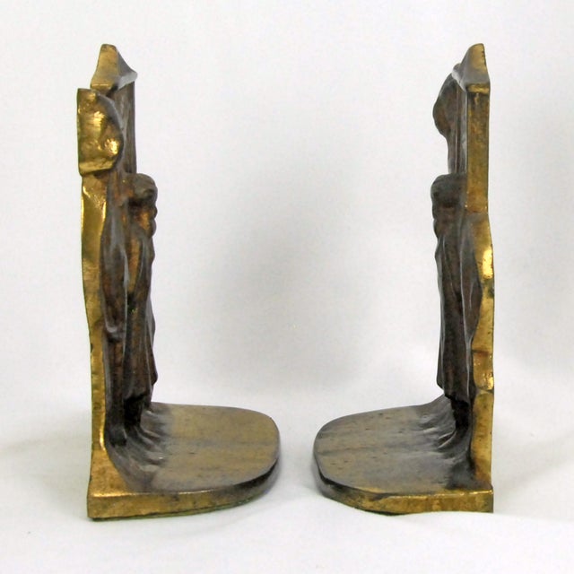 Pair of Antique Cast Iron Camel Driver & Camel Bookends For Sale In Phoenix - Image 6 of 8