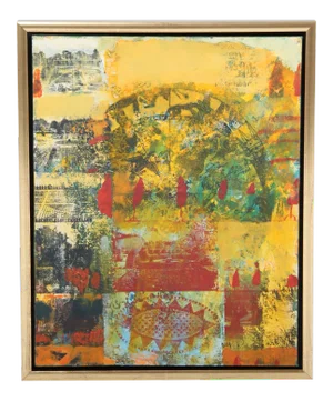 Andrei Bludov, Oil & Mixed Media on Linen, Framed