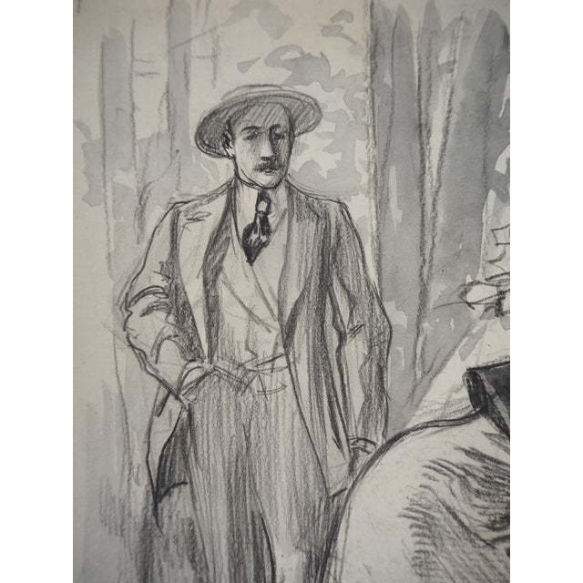 1920s Alméry Lobel-Riche, Consolation, 1920s, Original Drawing For Sale - Image 5 of 7