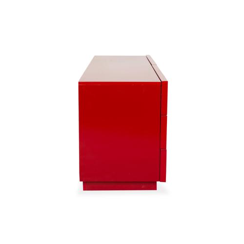 Red Wooden Sideboard from Joop For Sale - Image 12 of 15