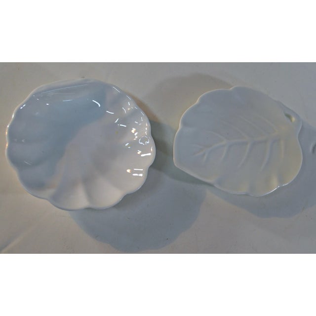 Ceramic Vintage Lillian Vernon White Ceramic Dishes - A Pair For Sale - Image 7 of 8