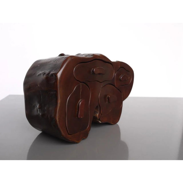 Mid-Century Modern French Wooden Jewellery Box by Le Jardin D'Eden, 1970s For Sale - Image 3 of 7