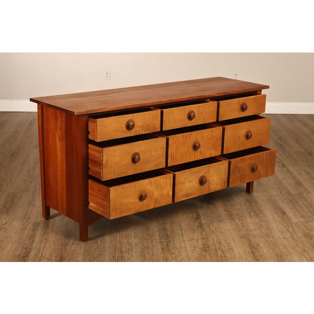 Stickley Stickley Harvey Ellis Collection Inlaid Nine Drawer Dresser For Sale - Image 4 of 18