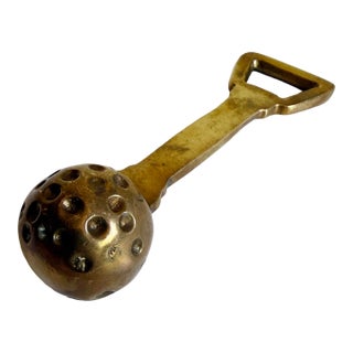 Vintage Brass Golf Ball Bottle Opener For Sale