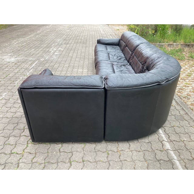 Modular Leather Sofa from Dreipunkt International, 1970s, Set of 5 For Sale - Image 6 of 18