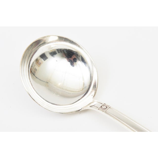 Christopher Dresser Vintage Art Deco/ Arts and Crafts Silver Plate Serving Soup Ladle or Spoon, 1920's For Sale - Image 4 of 11