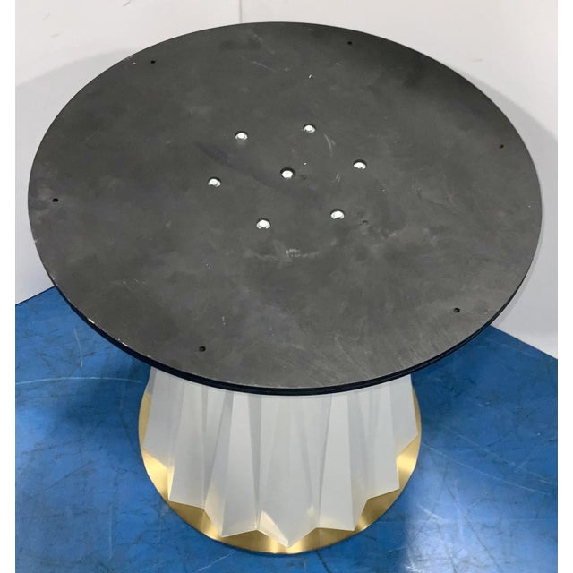 2020s Baker Fluted White Wood Dining Table Base For Sale - Image 5 of 5