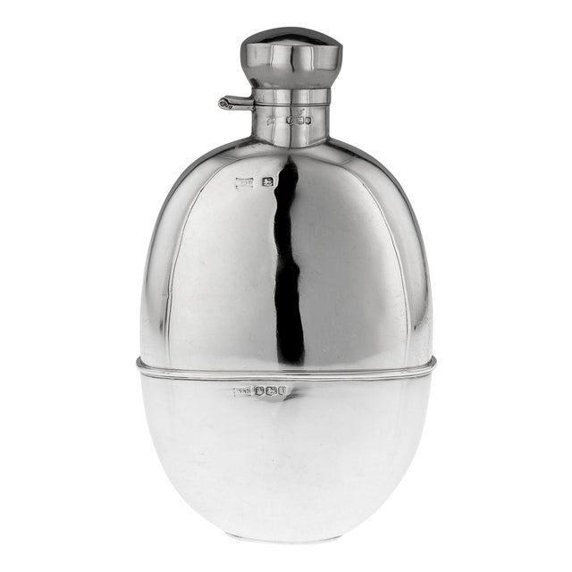 Silver Hip Flask, Sheffield, England, 1926 For Sale