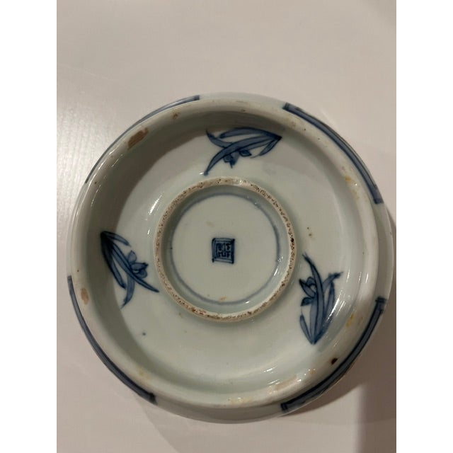 Antique Colored Imari Bowl With Gold Edge and Detailed Painting - Horse in Center For Sale - Image 16 of 18