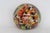 Transparent Art Glass Paperweight Multicolor Yellow Black Orange Confetti Pattern 5074b For Sale - Image 8 of 9